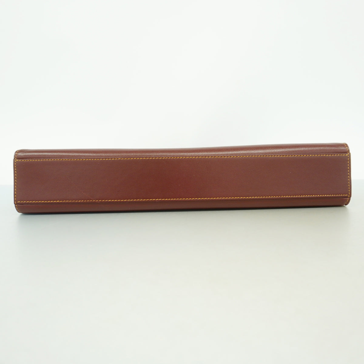 【6ge5837】カルティエ ビジネスバッグ マスト レザー ボルドー ゴールド金具【中古】メンズ