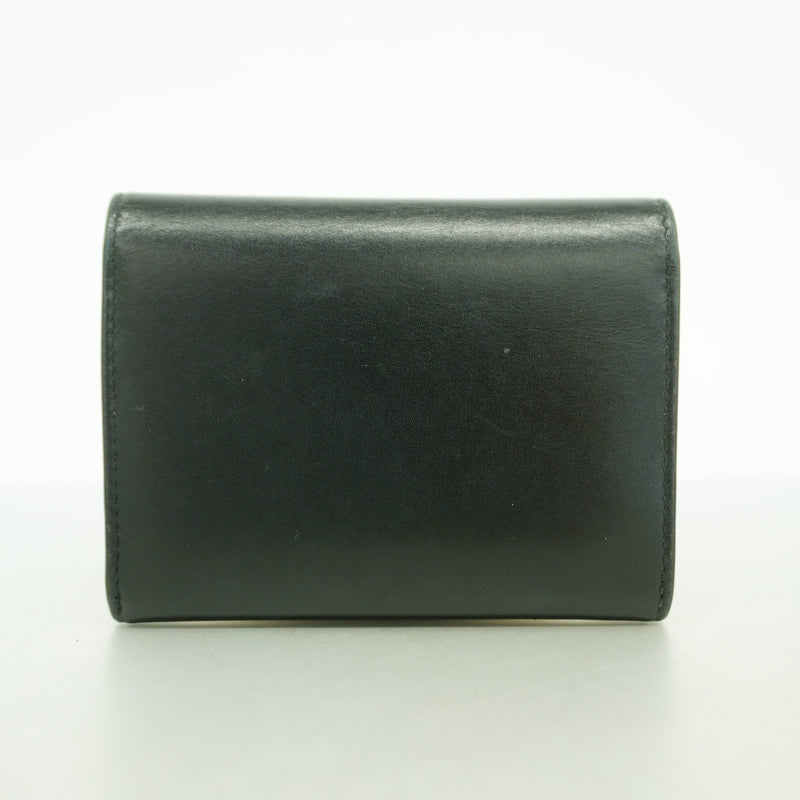 【6ge5838】カルティエ コインケース レザー ブラック ゴールド金具【中古】レディース
