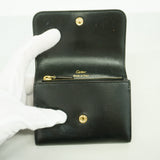 【6ge5838】カルティエ コインケース レザー ブラック ゴールド金具【中古】レディース
