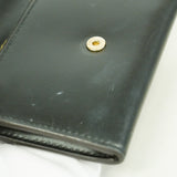 【6ge5838】カルティエ コインケース レザー ブラック ゴールド金具【中古】レディース