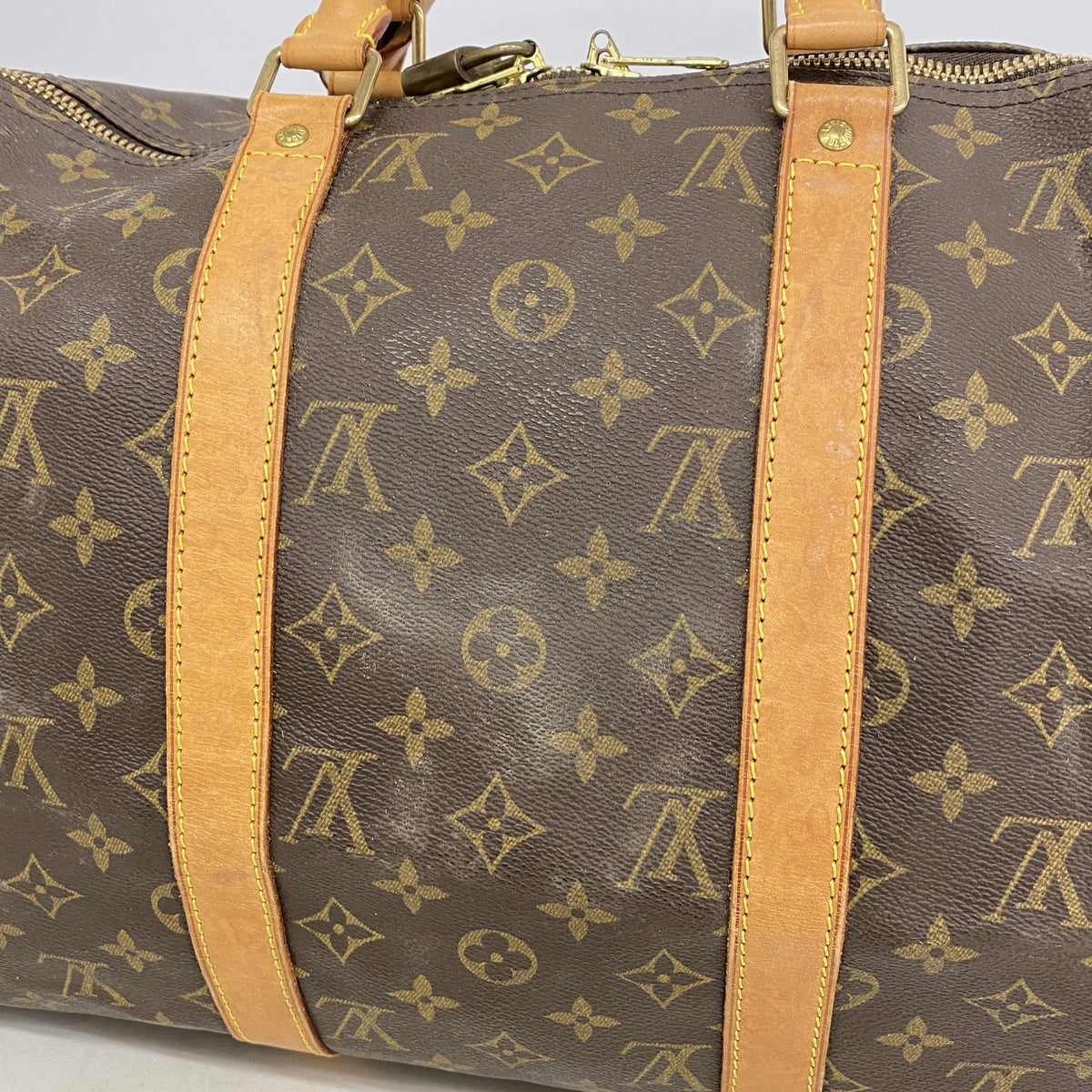 【6ge5841】ルイヴィトン ボストンバッグ モノグラム キーポル50 M41426 ブラウン【中古】メンズ レディース ユニセックス