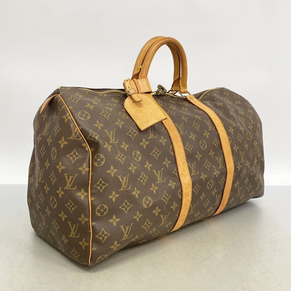 【6ge5841】ルイヴィトン ボストンバッグ モノグラム キーポル50 M41426 ブラウン【中古】メンズ レディース ユニセックス