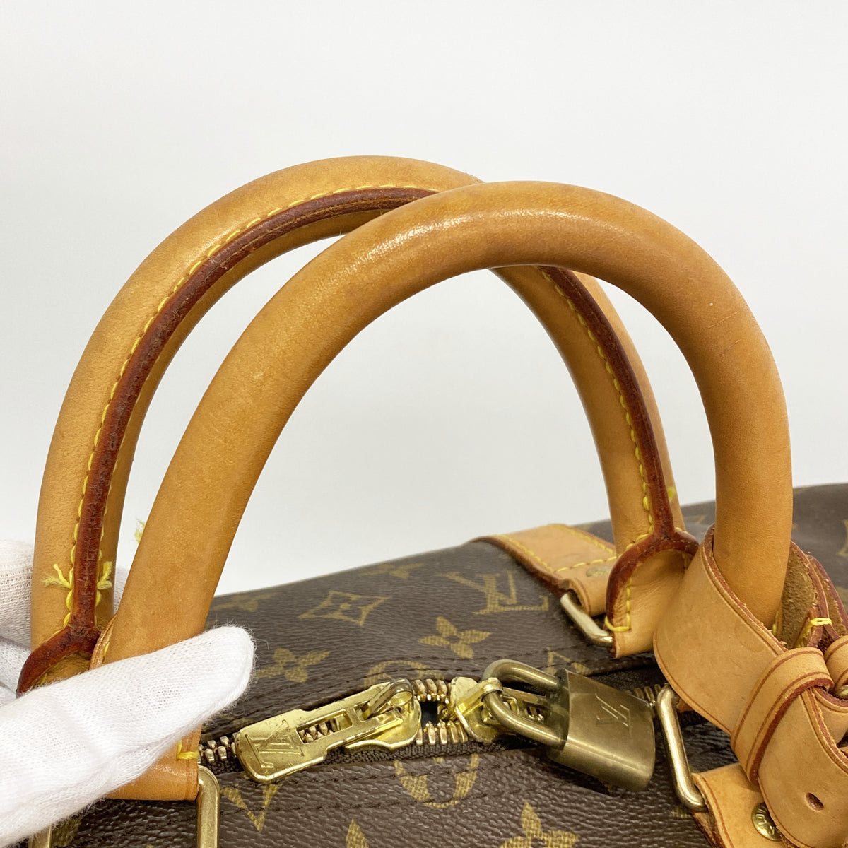 【6ge5841】ルイヴィトン ボストンバッグ モノグラム キーポル50 M41426 ブラウン【中古】メンズ レディース ユニセックス