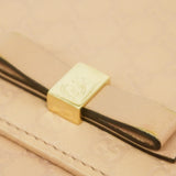 【6ge5859】グッチ 長財布 グッチシマ 388679 レザー ピンク ゴールド金具【中古】レディース