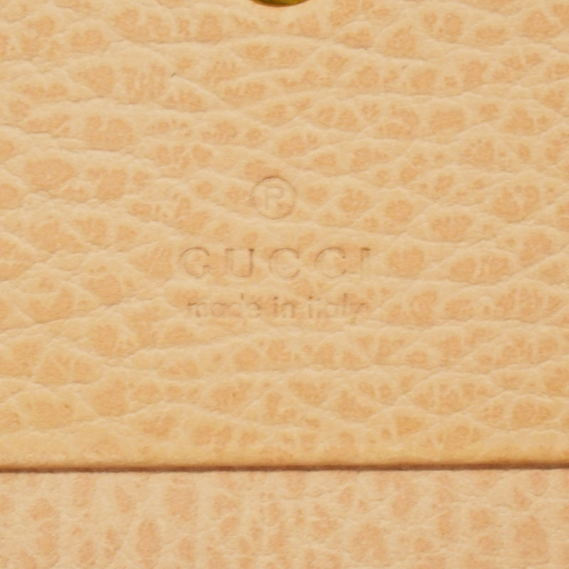 【6ge5860】グッチ 財布 GGマーモント レザー ピンク ゴールド金具【中古】レディース