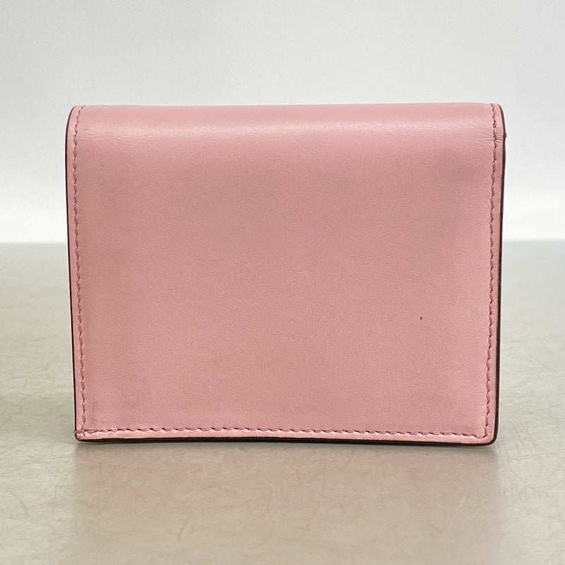 【6ge5877】フェンディ 財布 レザー ピンク ゴールド金具【中古】レディース