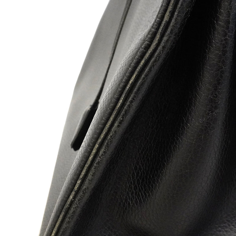 【6ge5881】エルメス ハンドバッグ バーキン40 アルデンヌ ブラック ゴールド金具 □A刻印【中古】メンズ