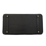 【6ge5881】エルメス ハンドバッグ バーキン40 アルデンヌ ブラック ゴールド金具 □A刻印【中古】メンズ