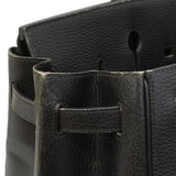 【6ge5881】エルメス ハンドバッグ バーキン40 アルデンヌ ブラック ゴールド金具 □A刻印【中古】メンズ