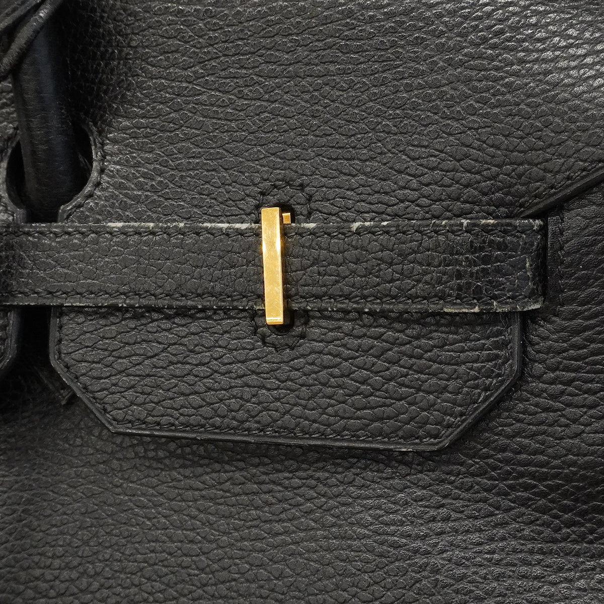 【6ge5881】エルメス ハンドバッグ バーキン40 アルデンヌ ブラック ゴールド金具 □A刻印【中古】メンズ