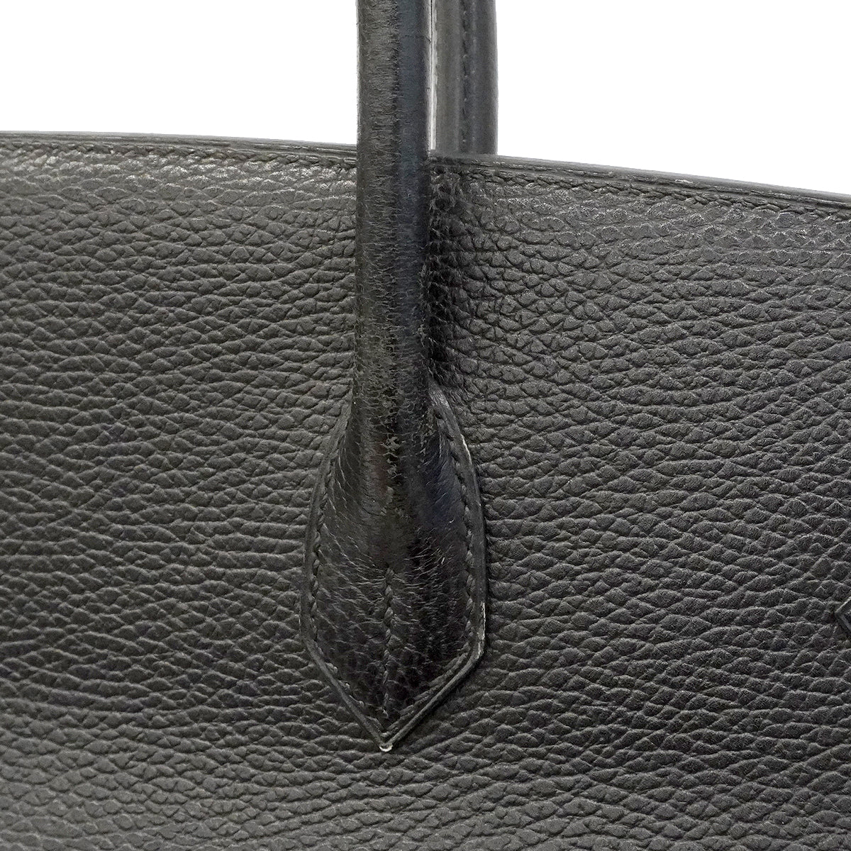 【6ge5881】エルメス ハンドバッグ バーキン40 アルデンヌ ブラック ゴールド金具 □A刻印【中古】メンズ