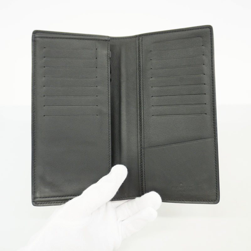 【6ge5884-k】ルイヴィトン 長財布 モノグラム・トリヨン ポルトフォイユブラザ M69038 ブラック【中古】メンズ