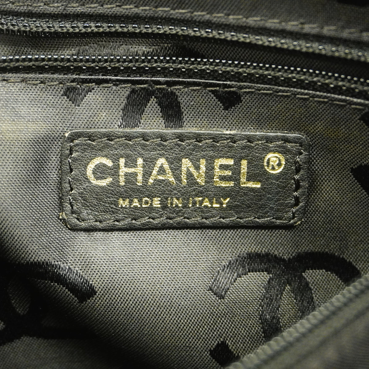 【6ge5892-k】シャネル ハンドバッグ ワイルドステッチ レザー ブラック ゴールド金具【中古】レディース