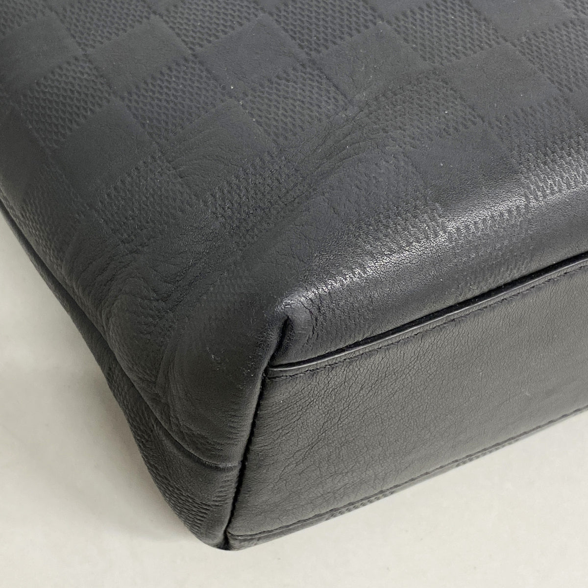 【6ge5911-k】ルイヴィトン ブリーフケース ダミエ・アンフィニ 7DW N41565 オニキス【中古】メンズ