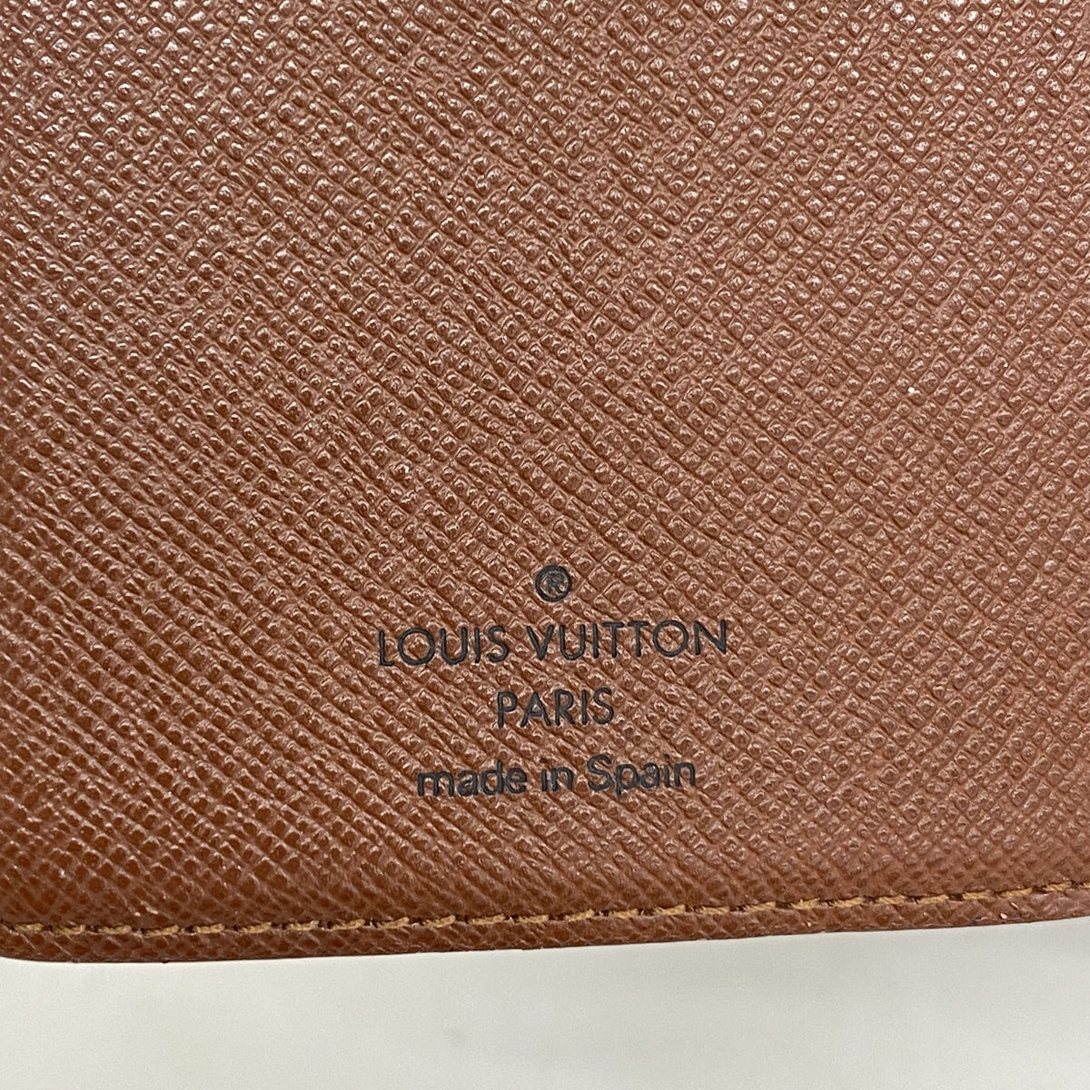 【6ge5916-k】ルイヴィトン 手帳カバー モノグラム アジェンダポッシュ R20503 ブラウン【中古】メンズ レディース ユニセックス