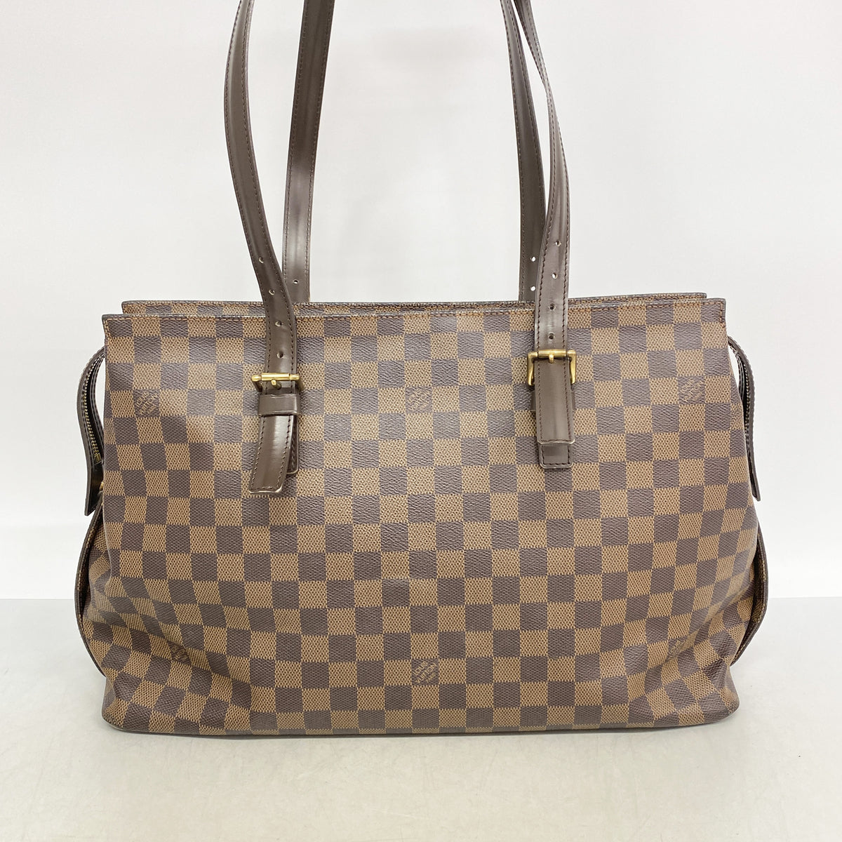 【6ge5918】ルイヴィトン ショルダーバッグ ダミエ チェルシー N51119 エベヌ【中古】レディース