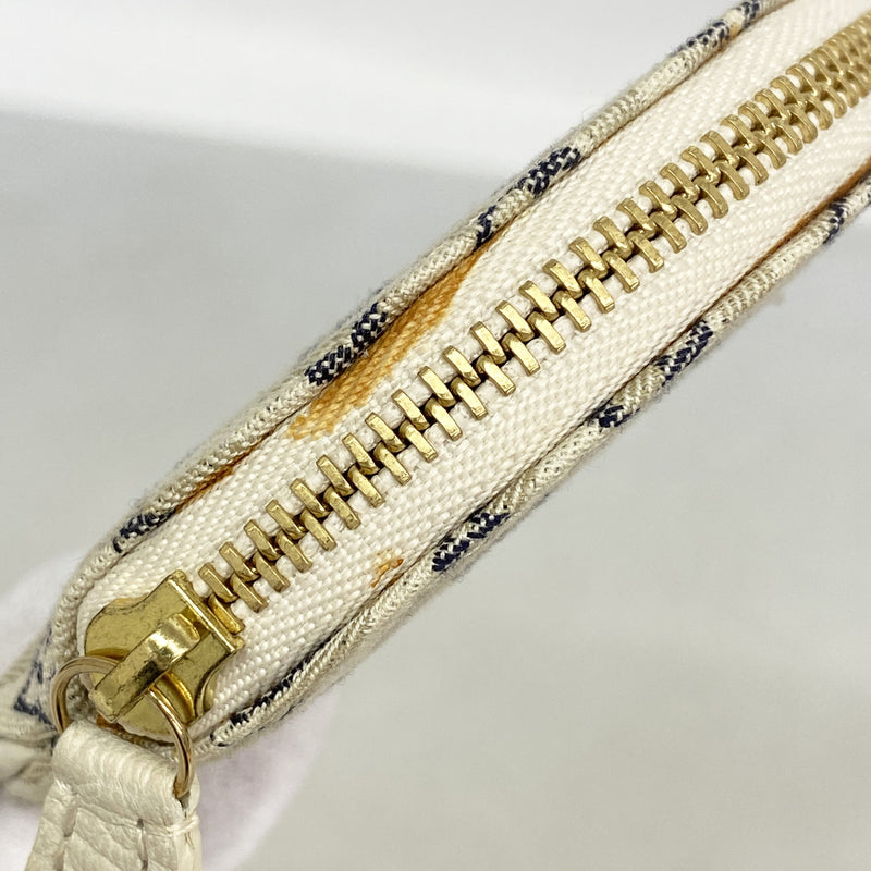 【6ge5926】ルイヴィトン コインケース モノグラム・ミニラン ポルトモネロン M95498 ブルー【中古】レディース