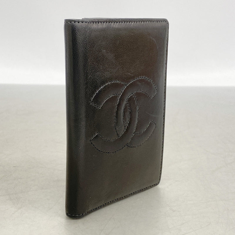 【6ge5927】シャネル カードケース ラムスキン ブラック【中古】レディース