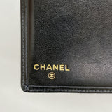 【6ge5927】シャネル カードケース ラムスキン ブラック【中古】レディース