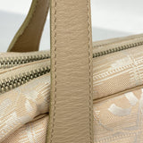 【6ge5934-k】シャネル ハンドバッグ ニュートラベル ナイロン ベージュ シルバー金具【中古】レディース