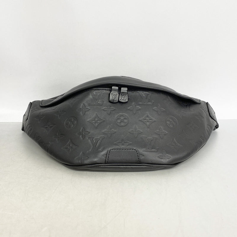 【6ge5938-k】ルイヴィトン ウエストバッグ モノグラム・シャドウ ディスカバリーバムバッグPM M46036 ブラック【中古】メンズ