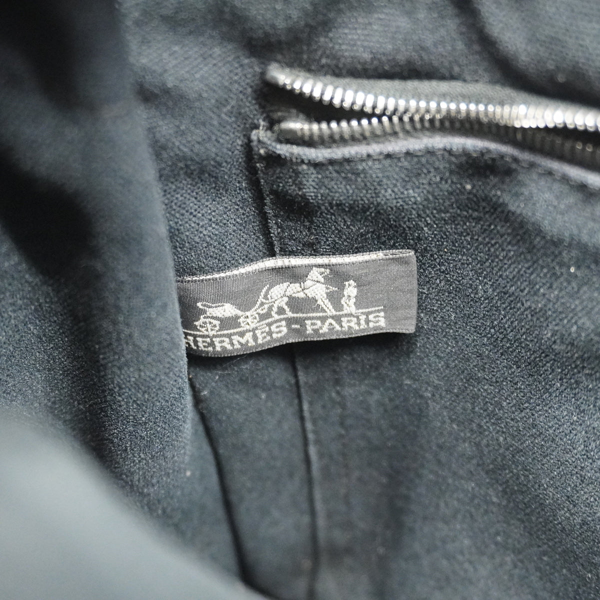 【6ge5941】エルメス トートバッグ フールトゥPM キャンバス ブラック シルバー金具【中古】レディース