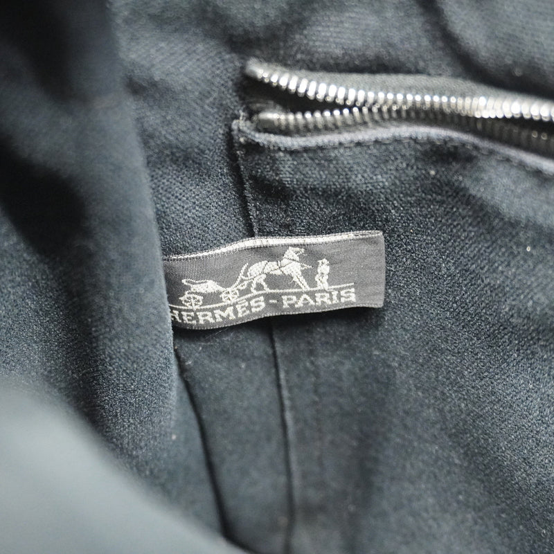 【6ge5941】エルメス トートバッグ フールトゥPM キャンバス ブラック シルバー金具【中古】レディース