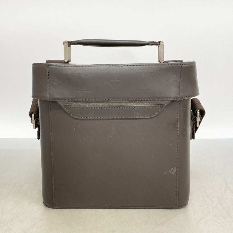 【6ge5977-k】ルイヴィトン ハンドバッグ モノグラム・グラセレザー チャーリー M46510 カフェ 2wayバッグ【中古】メンズ