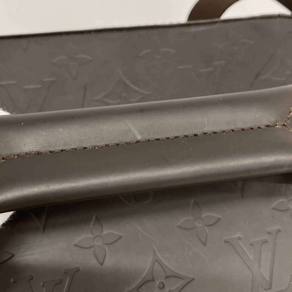 【6ge5977-k】ルイヴィトン ハンドバッグ モノグラム・グラセレザー チャーリー M46510 カフェ 2wayバッグ【中古】メンズ