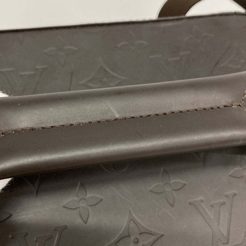 【6ge5977-k】ルイヴィトン ハンドバッグ モノグラム・グラセレザー チャーリー M46510 カフェ 2wayバッグ【中古】メンズ