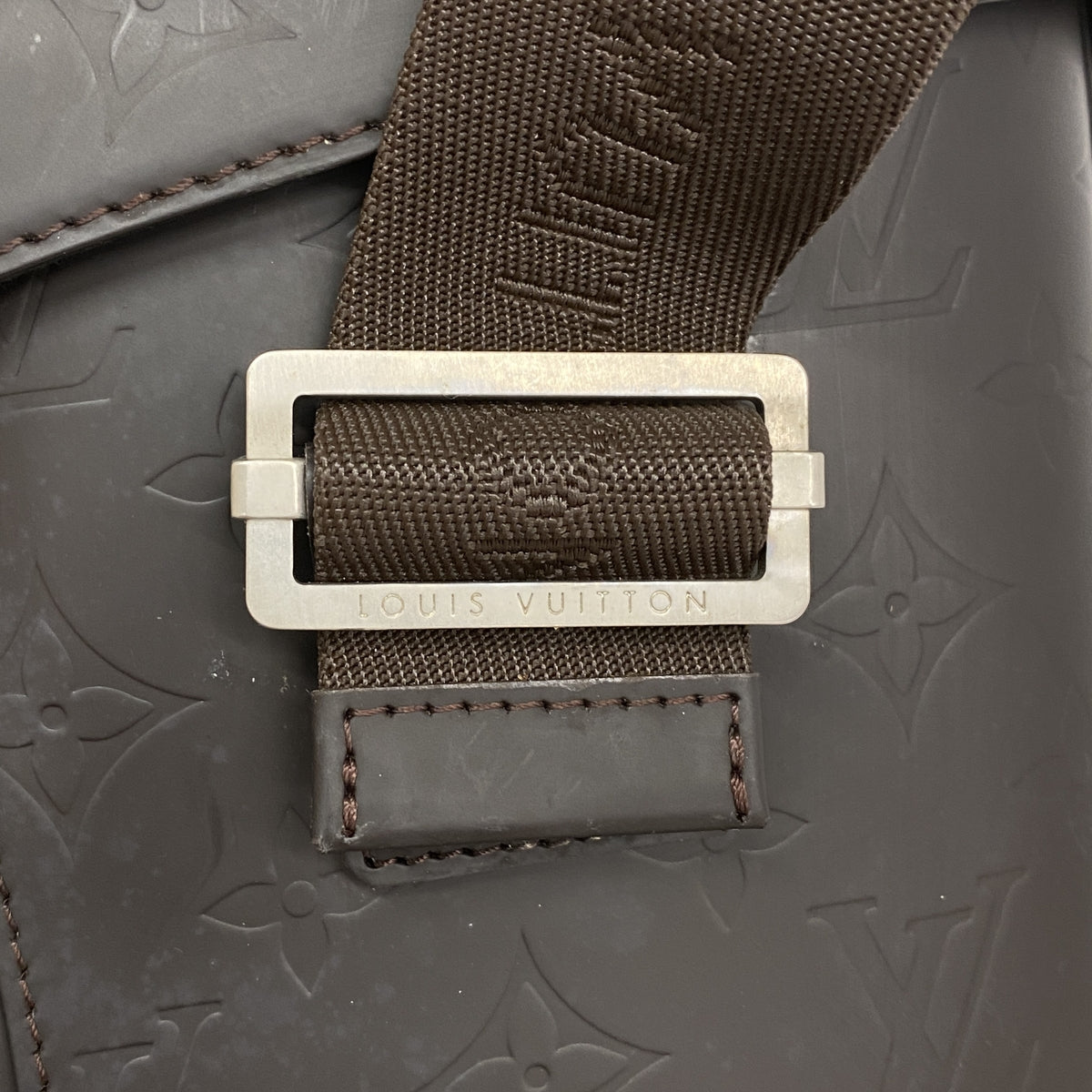 【6ge5977-k】ルイヴィトン ハンドバッグ モノグラム・グラセレザー チャーリー M46510 カフェ 2wayバッグ【中古】メンズ