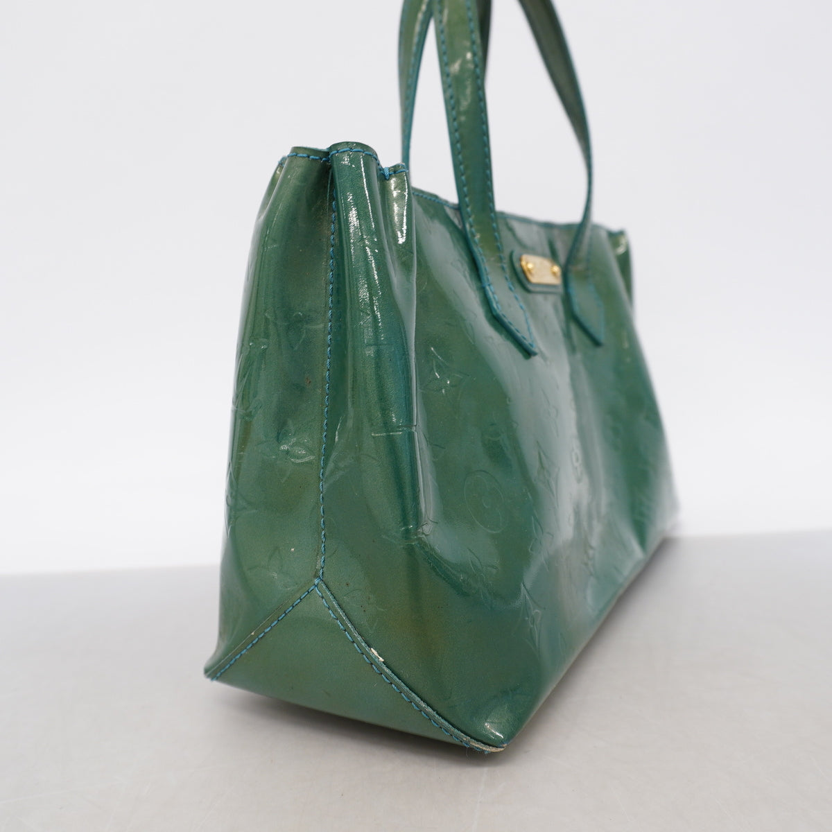 【6ge5982】ルイヴィトン ハンドバッグ ヴェルニ ウィルシャーブルーバード M93646 ブルーガラクティック【中古】レディース