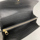 【6ge5994-k】ルイヴィトン 長財布 モノグラム・アンプラント バイカラー ポルトフォイユサラ M80496 ブラック ベージュ【中古】レディース
