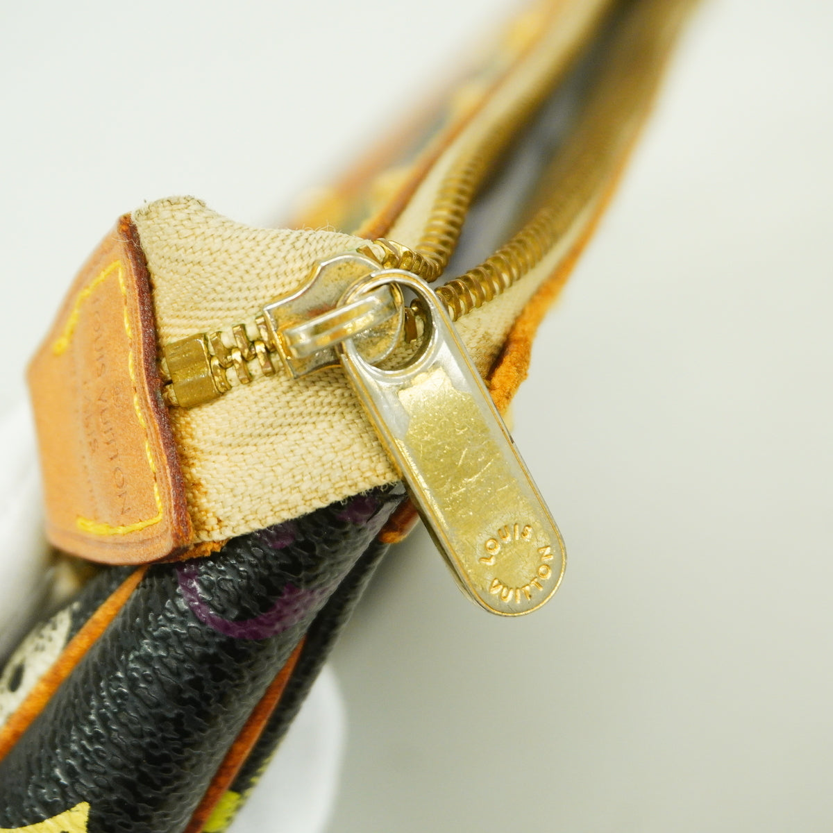【6ge6015】ルイヴィトン ポーチ モノグラム・マルチカラー ポシェットアクセソワール M92648 ノワール【中古】レディース