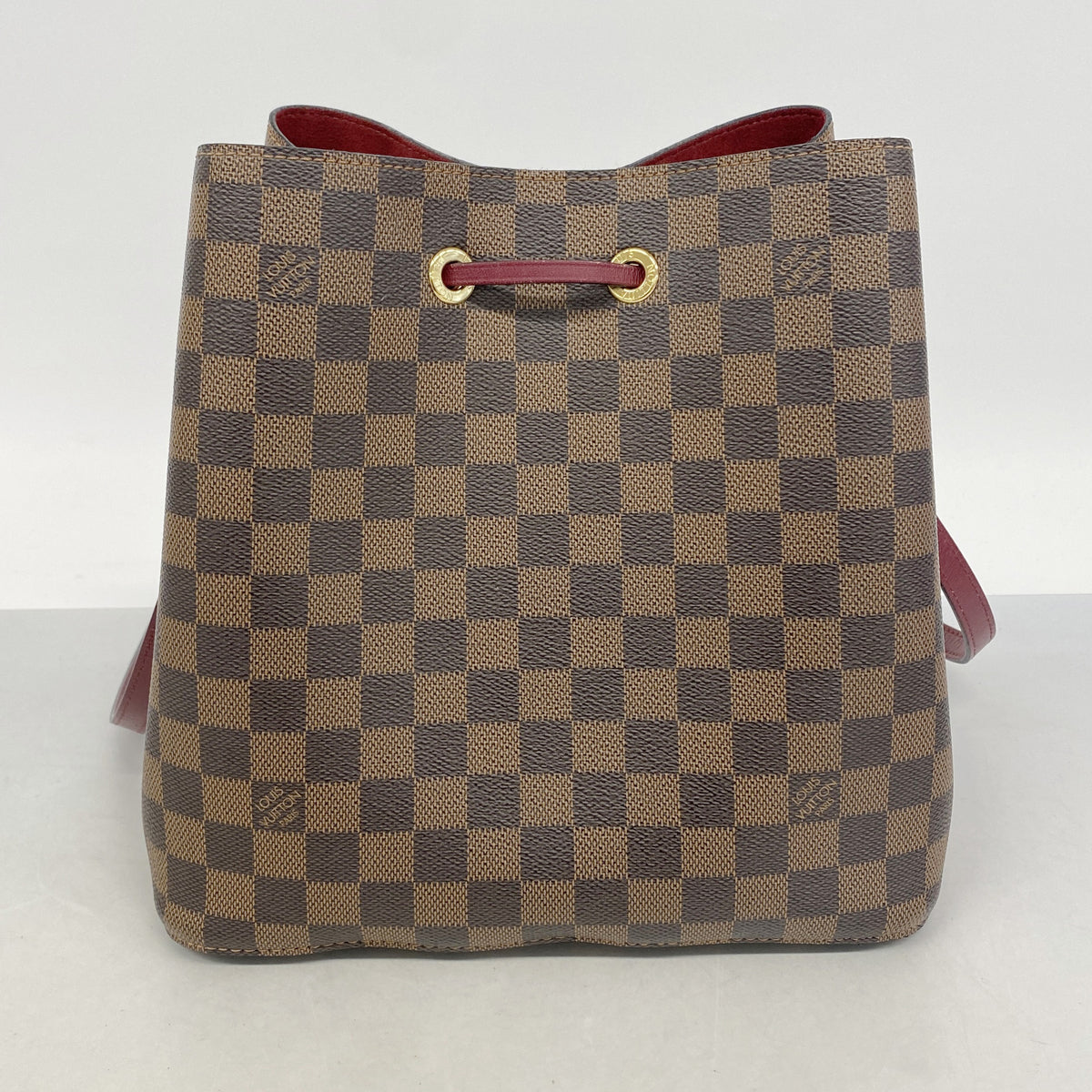 【6ge6017】ルイヴィトン ショルダーバッグ ダミエ ネオノエ N40214 エベヌ/チェリーベリー【中古】レディース