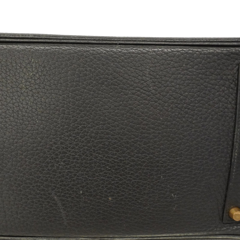 【6ge6025-h】エルメス ハンドバッグ バーキン35 トゴ ブラック ゴールド金具 □D刻印【中古】レディース