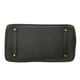 【6ge6025-h】エルメス ハンドバッグ バーキン35 トゴ ブラック ゴールド金具 □D刻印【中古】レディース