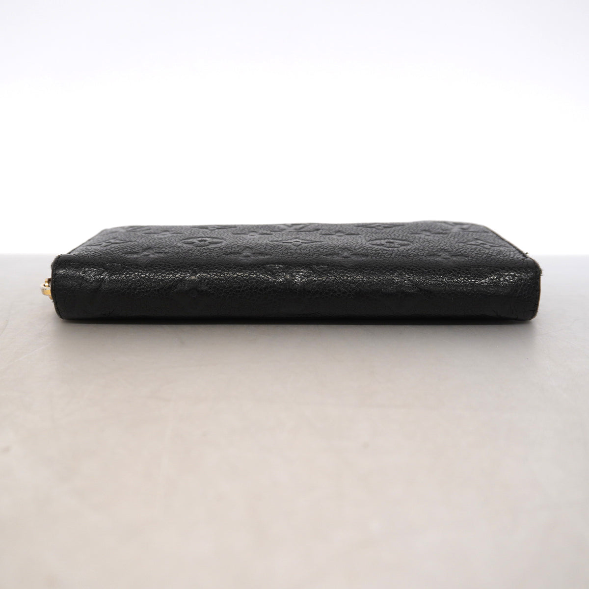 【6ge6044-k】ルイヴィトン 長財布 モノグラム・アンプラント ジッピーウォレット M60571 ノワール【中古】レディース