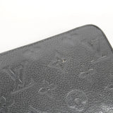 【6ge6044-k】ルイヴィトン 長財布 モノグラム・アンプラント ジッピーウォレット M60571 ノワール【中古】レディース