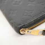 【6ge6044-k】ルイヴィトン 長財布 モノグラム・アンプラント ジッピーウォレット M60571 ノワール【中古】レディース