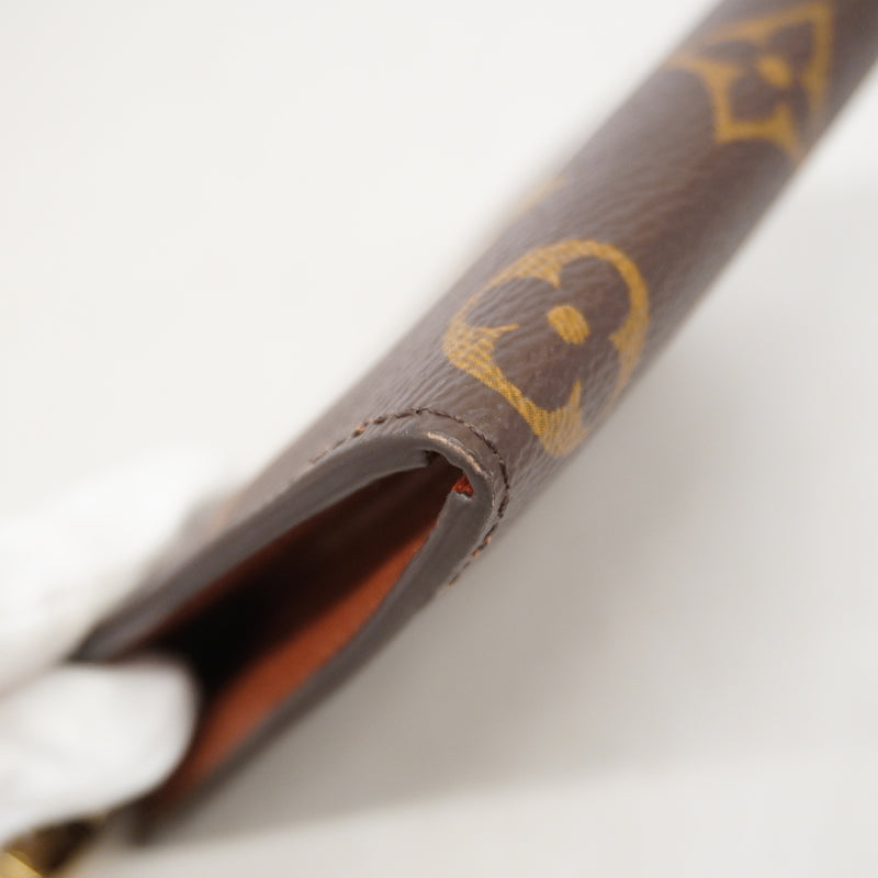 【6ge6048-k】ルイヴィトン 財布 モノグラム ポルトフォイユノアコンパクト M83476 アルマニャック【中古】メンズ レディース ユニセックス
