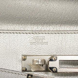 【6ge6060】エルメス ショルダーウォレット ケリートゥーゴー シェーブルシャムキラ シルバー シルバー金具 K刻印【中古】レディース