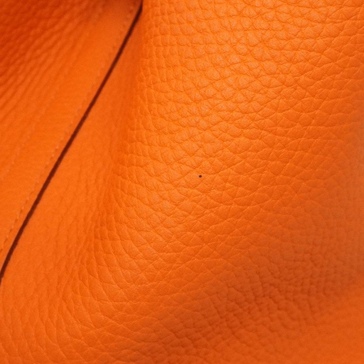 【6ge6061】エルメス ハンドバッグ ピコタンロックPM トリヨンクレマンス オレンジ シルバー金具 □O刻印【中古】レディース