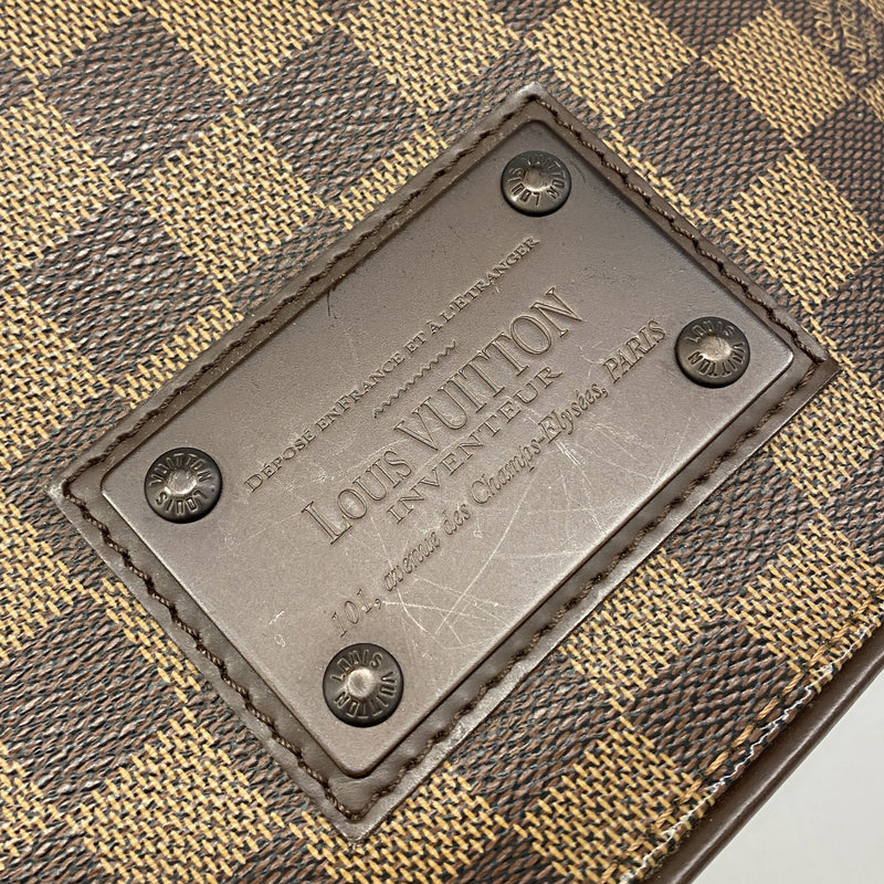 【6ge6067】ルイヴィトン ショルダーバッグ ダミエ ブルックリンMM N51211 エベヌ【中古】メンズ
