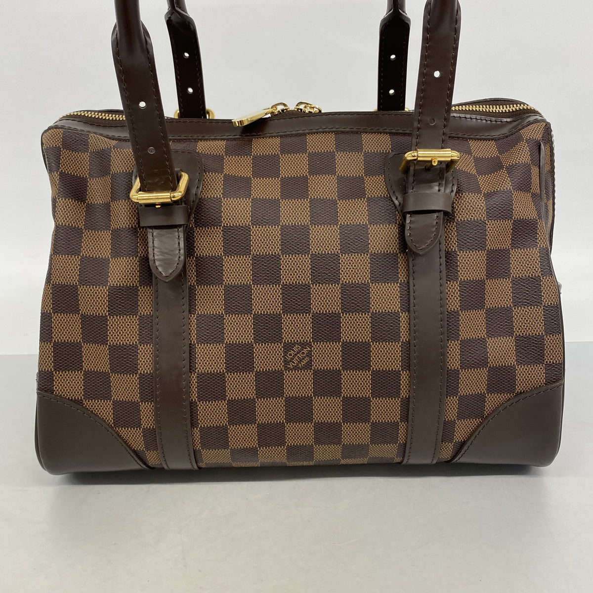 【6ge6071】ルイヴィトン ハンドバッグ ダミエ バークレー N52000 エベヌ【中古】レディース