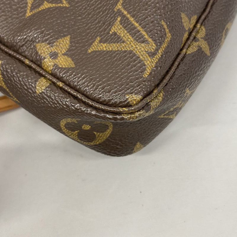 【6ge6073】ルイヴィトン ポーチ モノグラム ポシェットアクセソワール M51980 ブラウン【中古】レディース