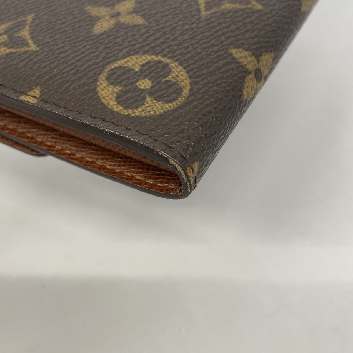 【6ge6074】ルイヴィトン 長財布 モノグラム ポシェットポルトモネクレディ M61726 ブラウン【中古】レディース