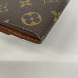 【6ge6074】ルイヴィトン 長財布 モノグラム ポシェットポルトモネクレディ M61726 ブラウン【中古】レディース