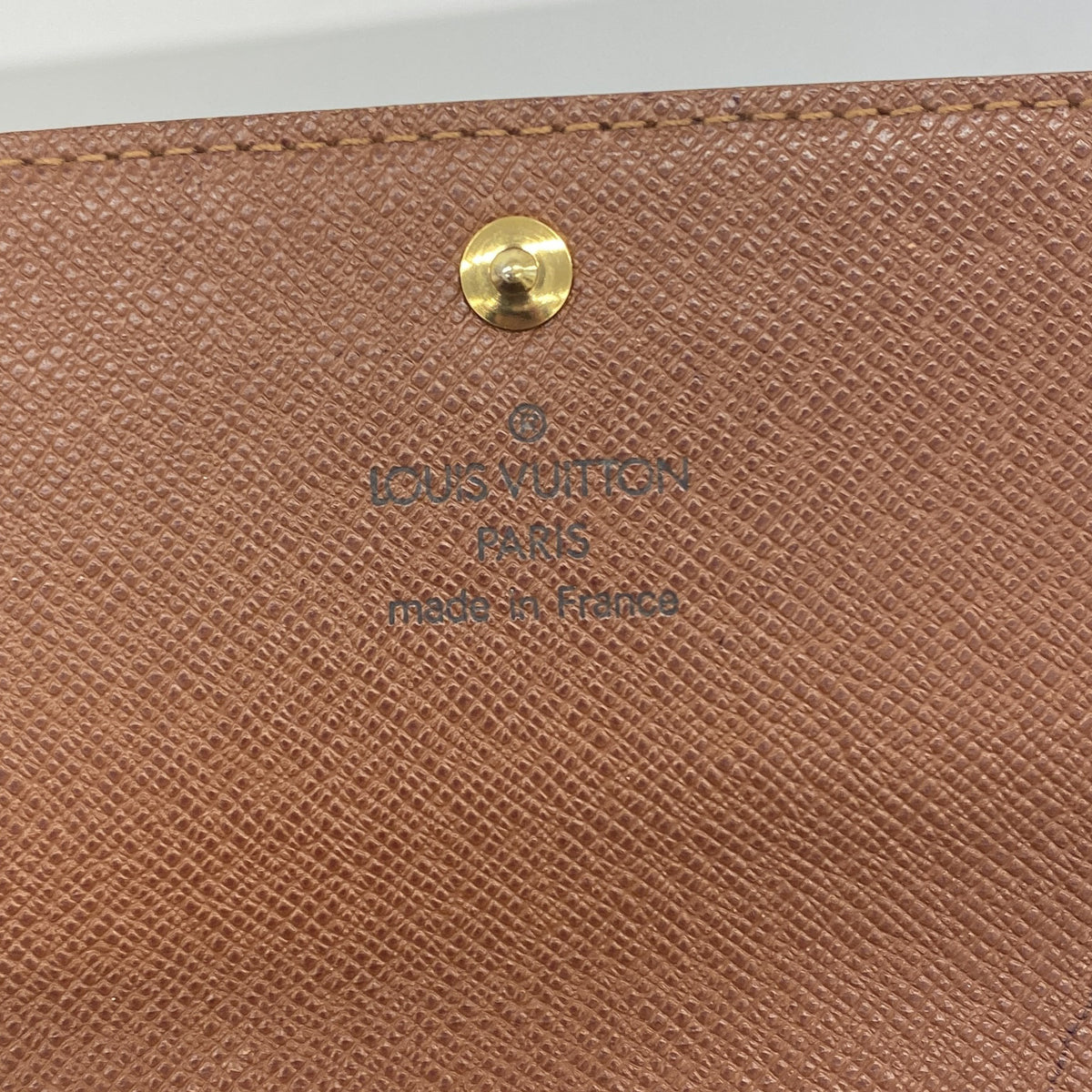 【6ge6074】ルイヴィトン 長財布 モノグラム ポシェットポルトモネクレディ M61726 ブラウン【中古】レディース