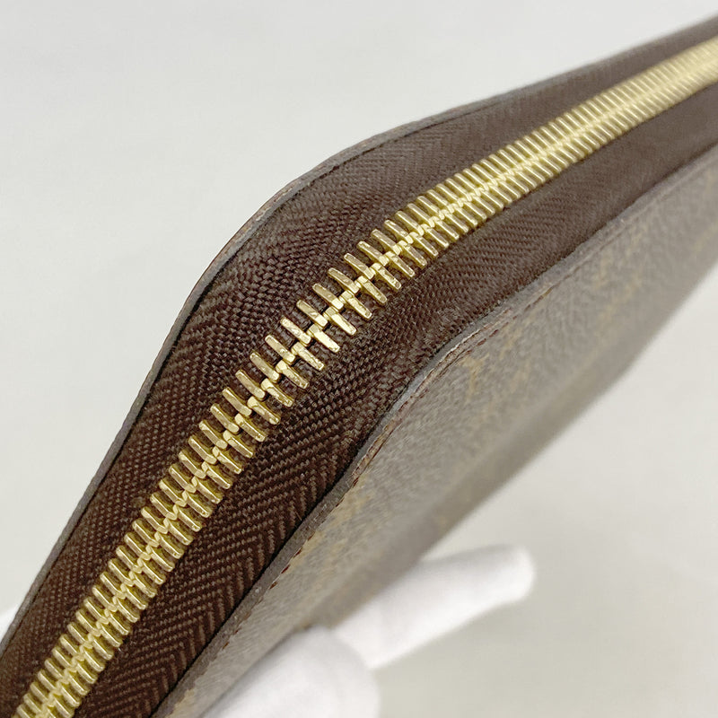 【6ge6091】ルイヴィトン 長財布 モノグラム ジッピーオーガナイザー M62581 ブラウン【中古】メンズ レディース ユニセックス